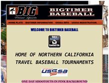 Tablet Screenshot of bigtimerbaseball.com